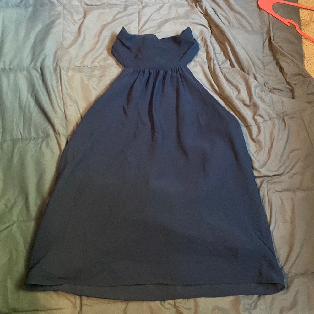 Halter top with exposed back